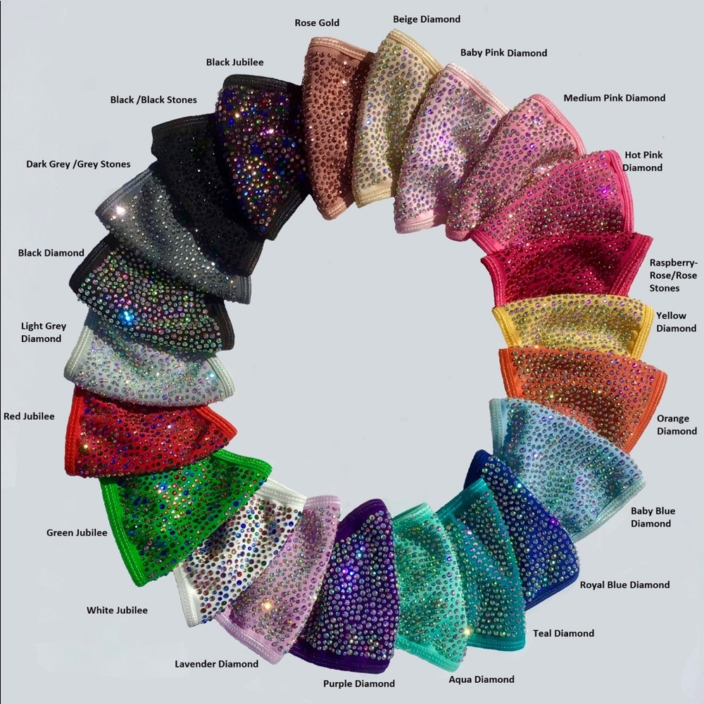Super Bling & Sparkle Rhinestone Face Mask! - Picture 2 of 12